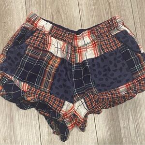 Aerie Plaid PJ Shorts Size Small